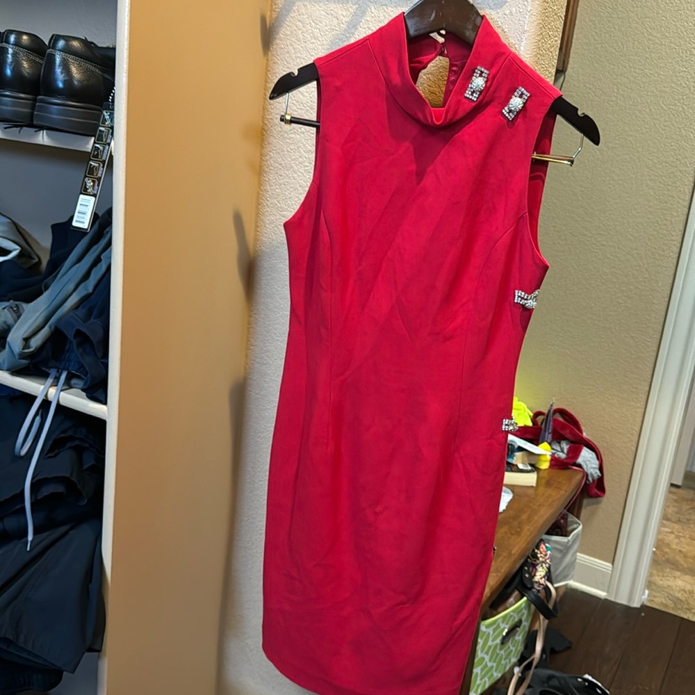Nina Austin Red cocktail dress size 4
